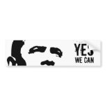 Barack Obama: YES WE CAN sticker bumper stickers