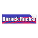 Barack Rocks! Bumper Sticker bumper stickers