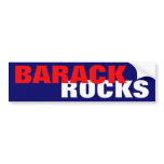 "BARACK ROCKS" Obama Bumper Sticker