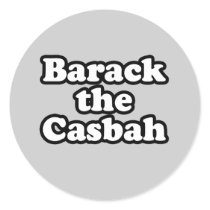 Barack the Casbah Round Stickers