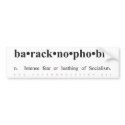 Baracknophobia Bumper Sticker bumper stickers