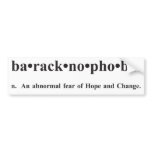 Baracknophobia Bumper Sticker