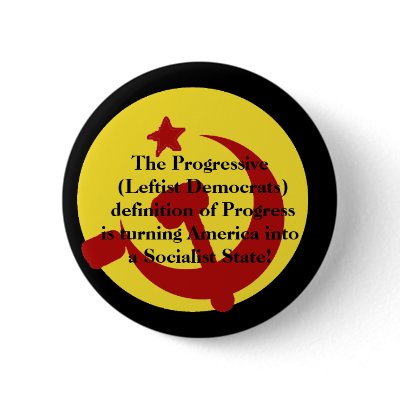BarackObamaschange, The Progressive (Leftist De... Button by jenniekurono