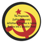 BarackObamaschange, The Progressive (Leftist De... stickers