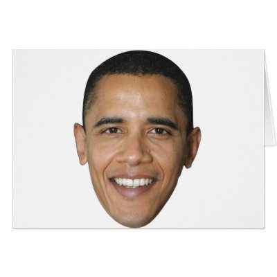 Barack's Face Greeting Card by Marienstl