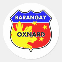 Barangay Oxnard Round Sticker