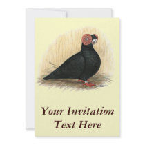 Barb:  Standard Black Personalized Invites