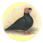 Barb:  Standard Black Round Stickers