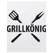 barbacue king icon personalized flyer
