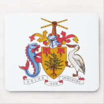 Barbados Coat of Arms Mouse Pad