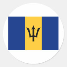 Barbados Flag BB Sticker