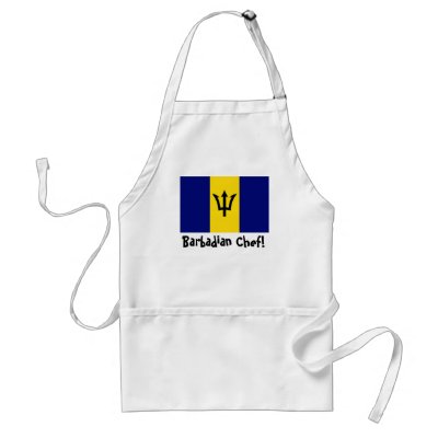 Barbados flag chef apron by WorldGoods