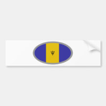 Barbados flag design! bumper sticker