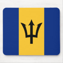 Barbados Flag Design Mouse Pads