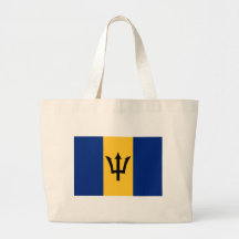 Barbados Flag Design Tote Bag