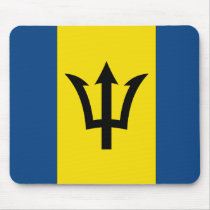 Barbados Flag Mouse Pads