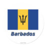 Barbados Flag with Name