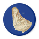 Barbados Map Magnet