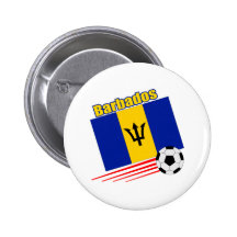 Barbados Soccer Team Buttons