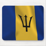 Barbados Waving Flag Mousepad