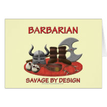 Barbarian: Savage by Design Greeting Card