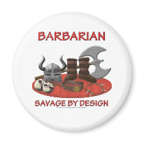 Barbarian: Savage by Design Magnets