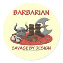 Barbarian: Savage by Design Round Sticker