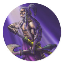 Barbarian Round Sticker