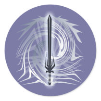 Barbarian Round Sticker