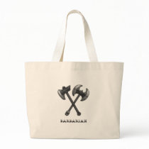 Barbarian Weapon of Choice Tote Bags