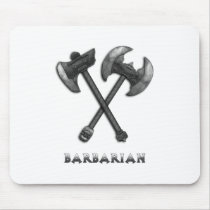 Barbarian Weapon of Choice Mouse Pads