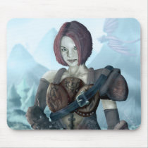 Barbarian Woman Mousepad