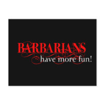 Barbarians Have More Fun! Postcards