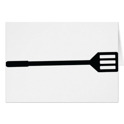 barbecue cutlery icon card by TomaniacLines