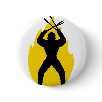 barbecue freak icon button