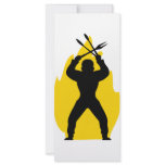 barbecue freak icon personalized rack card