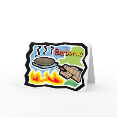 Barbecue Greeting Card by MindDesignGrafx