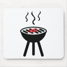 barbecue icon mouse pad
