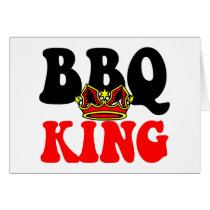 Barbecue King Greeting Cards