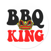Barbecue King Stickers