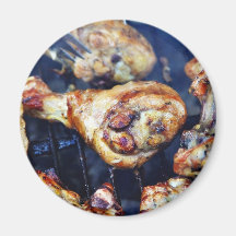 Barbecued Chicken At Solstice Fridge Magnet