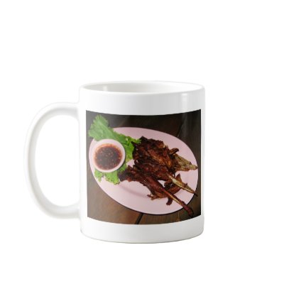 Barbecued Duck Beaks ... Thai Street Food Mugs by goisaan