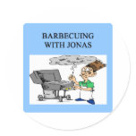 barbecueing with jonas sticker