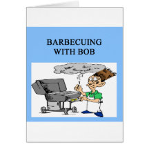 barbecuing with bob robert greeting cards