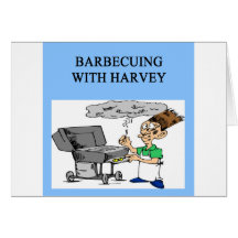 barbecuing with harvey card