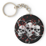 Barbed Skulls Keychain