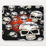 Barbed skulls mousepads