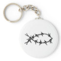 Barbed Wire Fish keychains