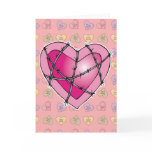 barbed wire heart greeting card