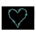Barbed Wire Heart Greeting Cards